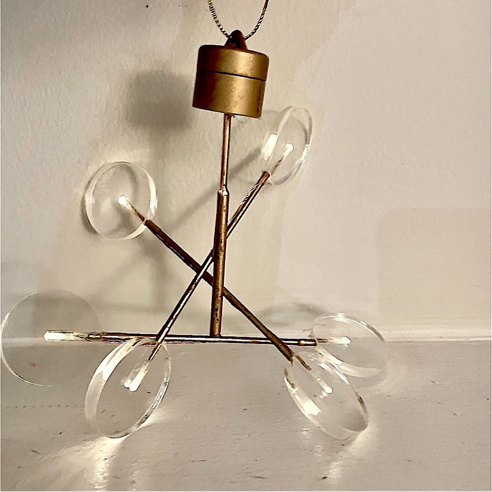 Illuminated Contemporary Disc Ornament